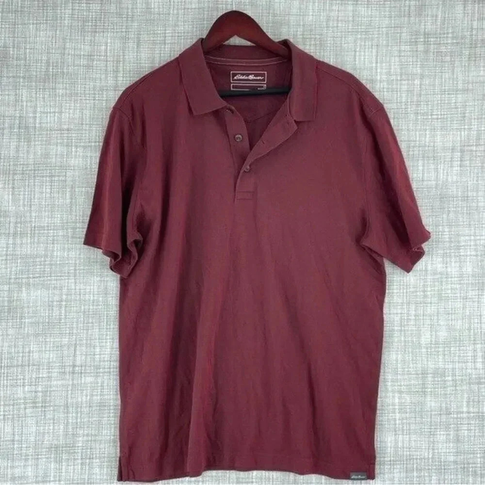 Eddie Bauer Mens Size L short sleeve polo shirt 0831